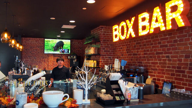 「BOX BAR」では入れたてのコーヒー類を提供いただいた。